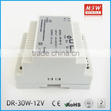 MFW hot sell DR-30-12 12v 2a DIN rail power supply made in china