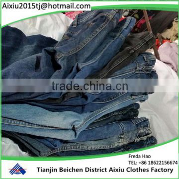 Lowest price best quality used men jean pants clothes/second hand clothes