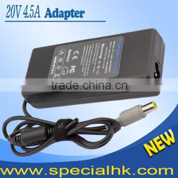 Low Price 20V 4.5A Laptop Adapter For Lenovo ThinkPad T400 T410 T500