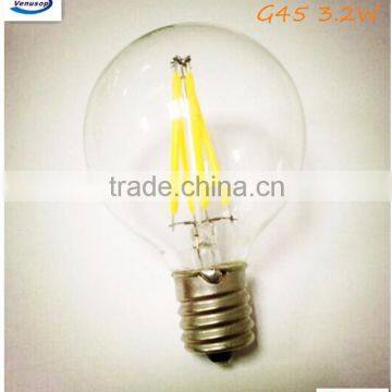 P45/G45 2watt 4watt led filament bulb E14 230V 2700K with UL CE RoHS FCC