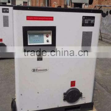 Small biomass pellet fired hot water boiler for home heating