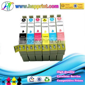 Compatible cartridge for Epson T0481 T0482 T0483 T0484 T0485 T0486