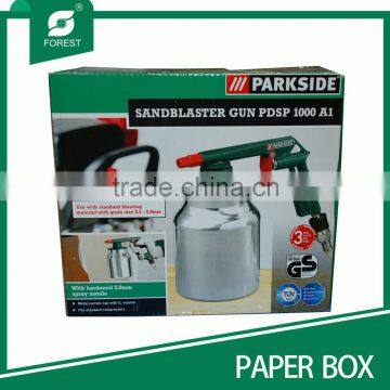 SMALL MACHINE PACKING PAPER BOX FOR SANDBLASTER GUN