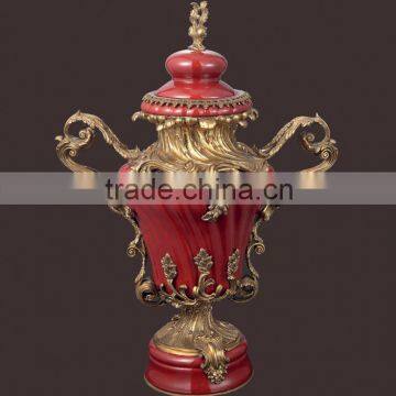 C23 high quality home decorative antique brass vase