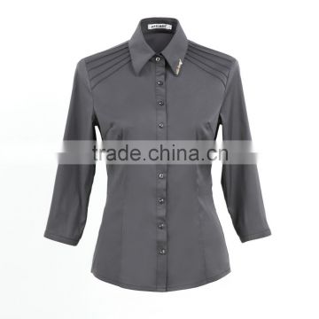 Shirt design long sleeve shirt fashion vetement femme for ladies office wear