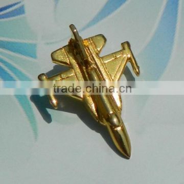 Custom handmade gold metal us marshal airplane badge
