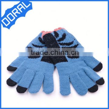 cheap 2014 fashionable knitting glove acrylic gloves for smartphonefor sale