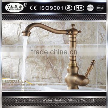 Factory Supplied Unique Design Upc Single Handle Pull Out Hot And Cold Brass Kitchen Faucet