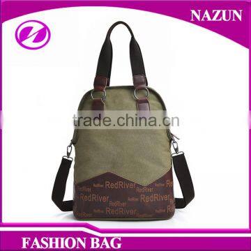 Green Single Handbag Shouder Bags Washed Canvas Messenger Bags For Men And Women