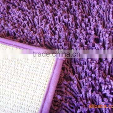 100% polyester microfabric chenille shaggy cheap floor mat