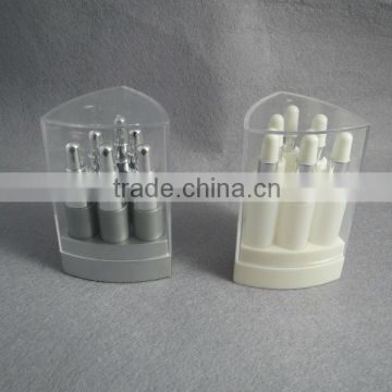 Triangle bottle sets for cosmetic package