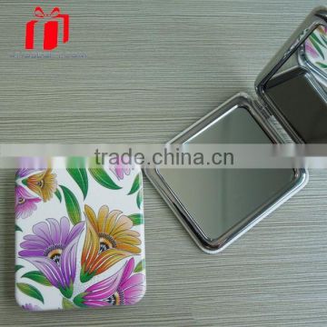 Pu Leather Professional Cosmetic Mirror/pocket Mirror