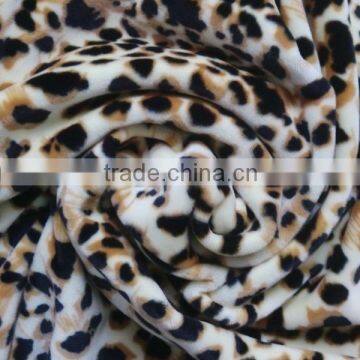 printing spandex micro velboa fabric for housewear