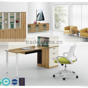 Factory price elegant panel office furniture desk with wire management