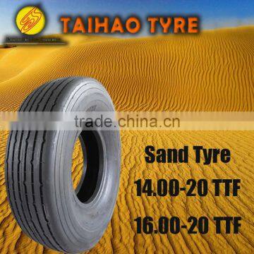 China tyre manufacturer desert 1600-20 1400-20 sand tyre