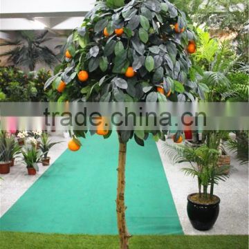 Home gardens for curtain hotel decoration 200cm Height making artificial live plastic green orange bonsai tree EZZPZ06 0301