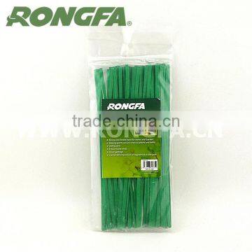 6mm x 15cm gardening use green paper twsit ties for machine