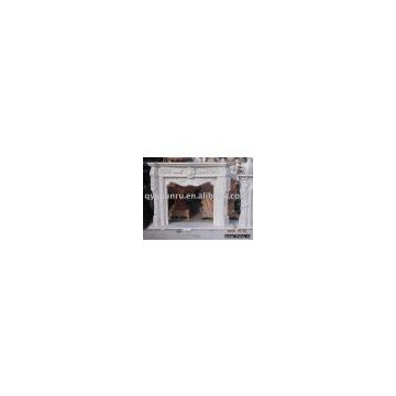 granite and marble fireplace/