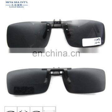 new design adult size clip on sunglasses unisex black clip on sunglasses