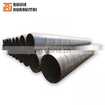 ssaw water pipe line/spiral welded steel pipe supplier