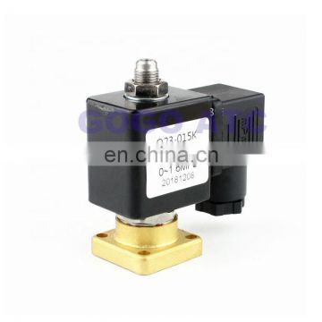 0-16bar Screw air compressor loading solenoid valve Q23-015K Q22-02K intake valve red five ring Panel mounting 3 way brass valve