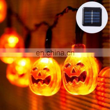 solar Pumpkin string lights Halloween  Garland for Fall Halloween Thanksgiving christmas Parties