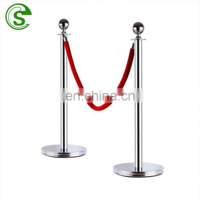 3ft high crowd control barriers stainless steel rope stanchions