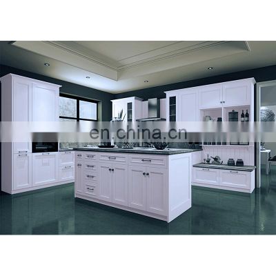 modern fashion integrated mdf white kitchen cabinet with quartz kitchen countertops