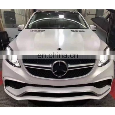For Mercedes benz ML W166 modified GLE63 AMG model body kit include Hood Fender Headlight Taillight front and rear bumper Grille