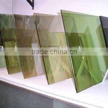 good price for 4-12mm color reflective glass for building (blue/green/gray)