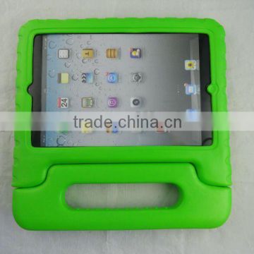 2012 New Green Portable EVA Foam Shockproof Cute Soft carrying case for iPad mini special for children gift