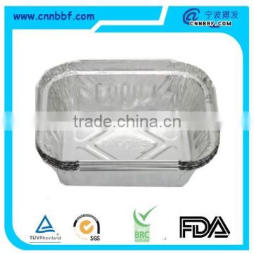 Aluminum Foil Three Compartment Rectangle Pans For Kitchen Use