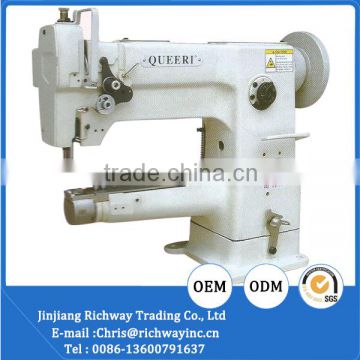 single needle unison feed cylinder sewing machine