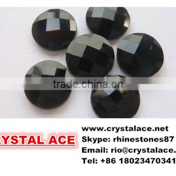 Faceted epoxy hot fix resin hot fix stones for garments