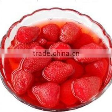 canned fresh strawberry in syrup