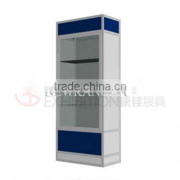 Aluminum exhibition lockable cabinet
