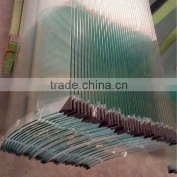 CLEAR TEMPERED CURVED GLASS FOR BUILDING