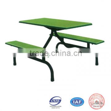 four seats Steel Canteen table
