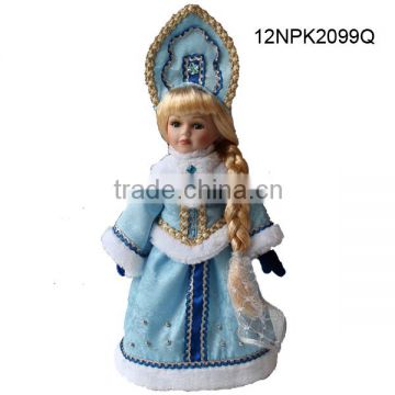 HOT sale 12inch Russian porcelain snow girl home decorative doll ceramic