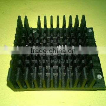 Guandong China aluminum profile cutting anoding green heatsinks h aluminium profile
