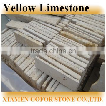 Yellow limestone pavers from China