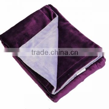 2016 Featured Products Purple Minky Plain Cuddle Soft Security Natural Baby Blanket