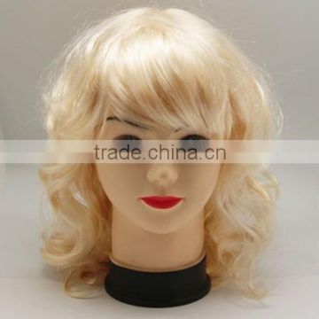 bob trading lowest price football fan wig/hair blonde football fan wig hair