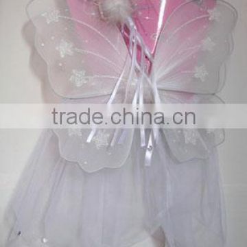 2016 Child White Angel Dress Child Dress Butterfly wings Costumes For Kids