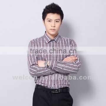 Latest OEM & ODM in China 100% cotton stylish plaid business dress famous brand shirt designs for men