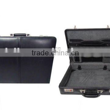Black Leather Attache Case, Real Leather Briefcase, X8006A110021