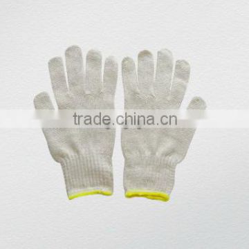 7G Seamless String Knit Natural White Cotton Work Glove-2402