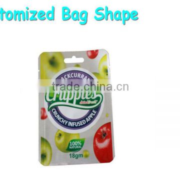 custom 4 side printing colorful bags with hole for fresh fruit liquid