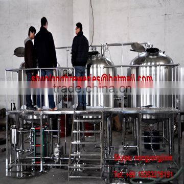 15hl beer brewing equipment with 15bbl brewing vessela for sale with Steam heating boiler
