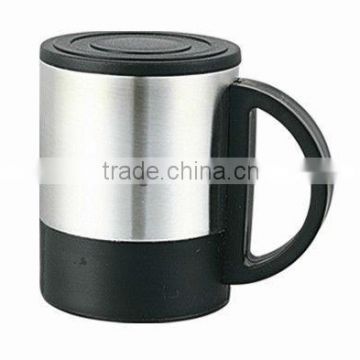 stainless steel coffee mugs with lid
